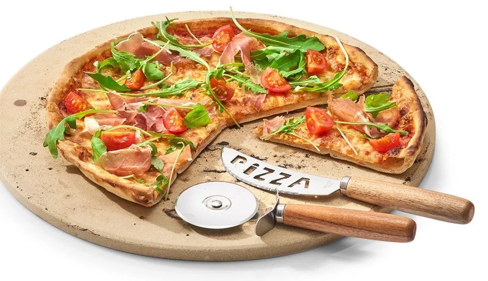 Zestaw profesjonalnych noży do pizzy, radełko do krojenia ciasta.