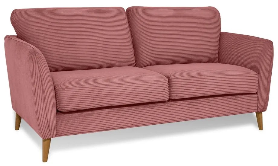 Różowa sztruksowa sofa 170 cm Paris – Scandic