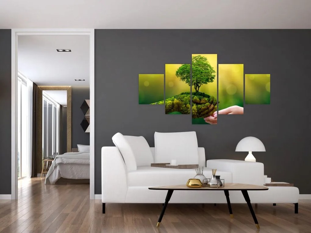 Obraz - Matka ziemia (125x70 cm)
