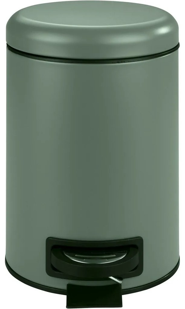 Wenko Kosz na śmieci z pedałem Leman 3 l,ciemnozielony, 3 l