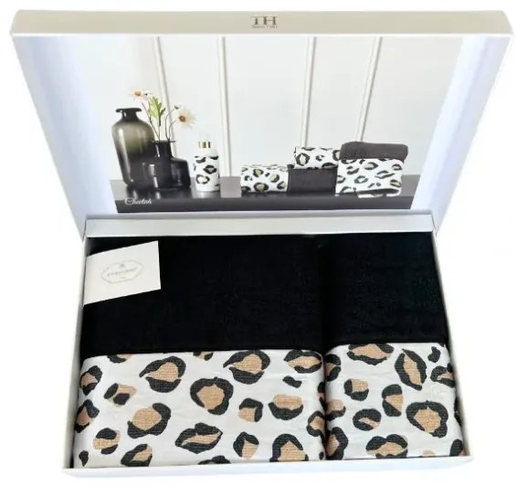 Podarunkowy zestaw ręczników CHEETAH, 2 szt Biały