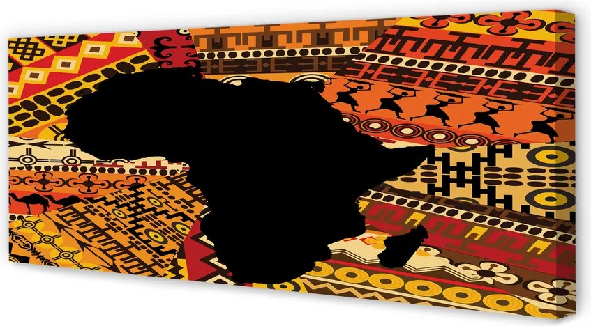 Obraz canvas na ścianę Mapa z Wzorami