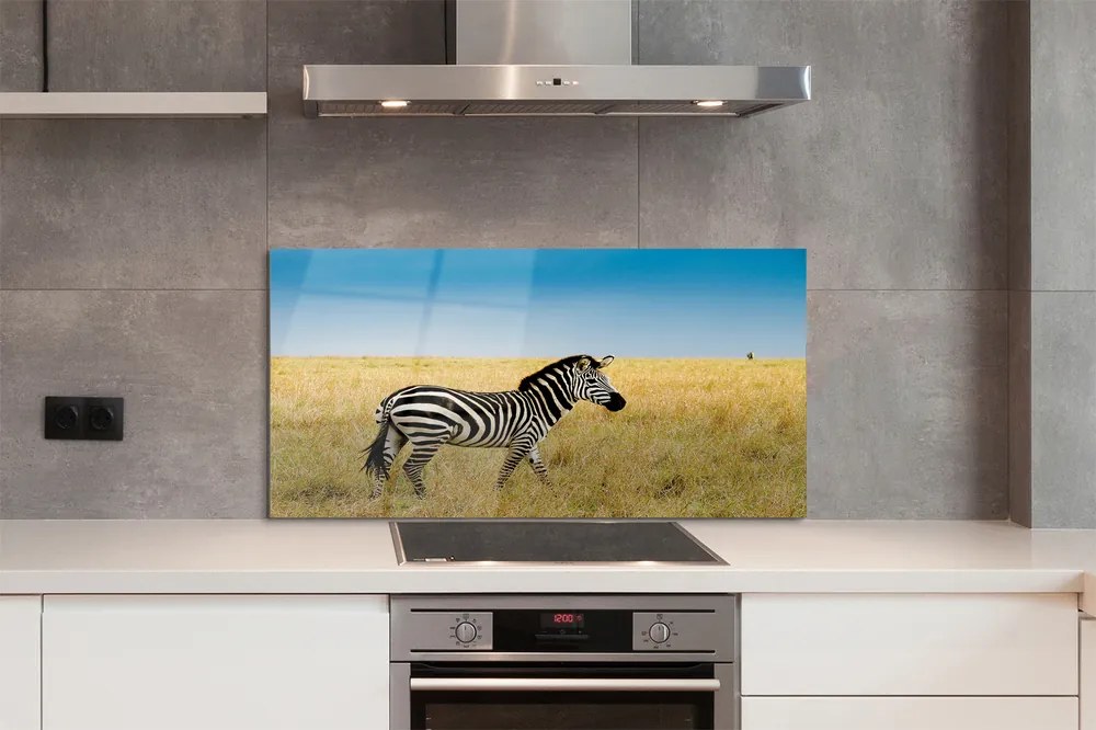 Panel nad Blat Kuchenny Samotna Zebra na Polu