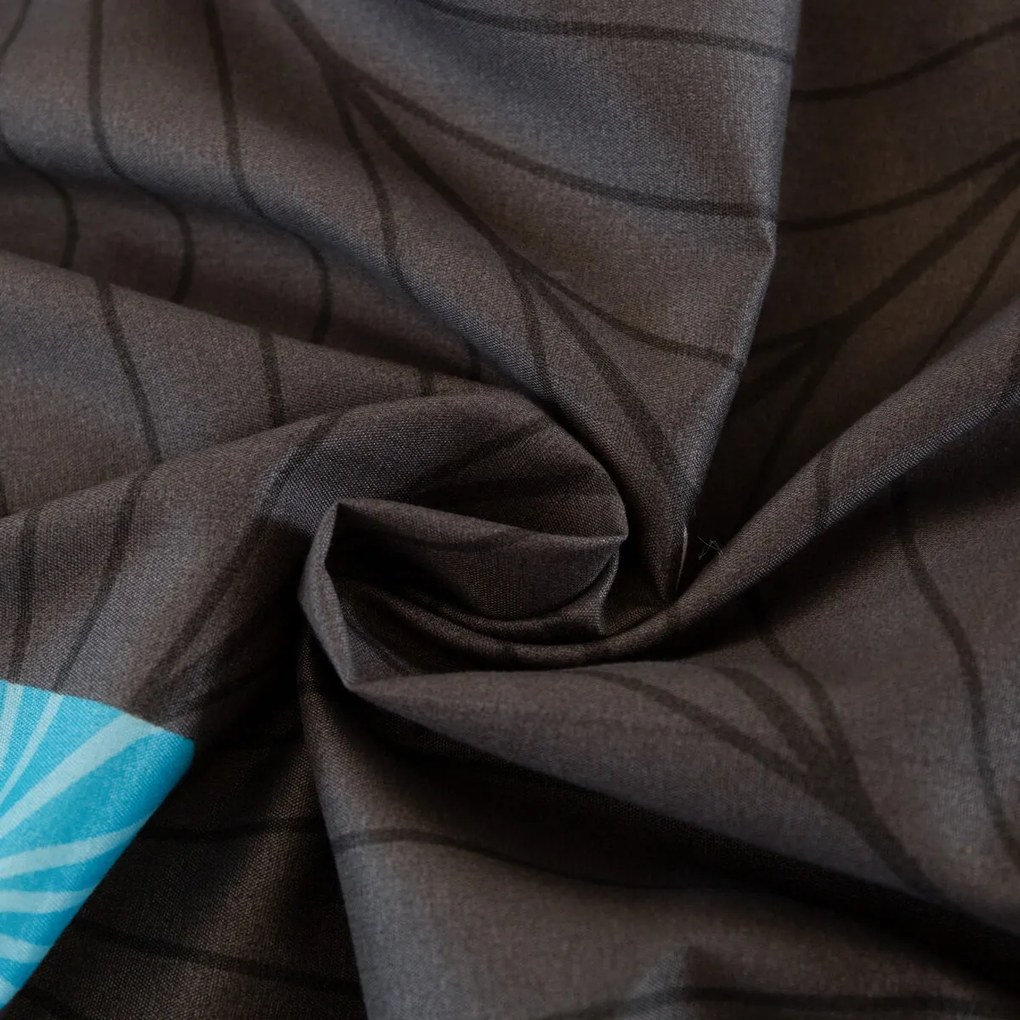 PrzytulneMieszkanie.pl PrzytulneMieszkanie.pl Pościel z mikrofibry ORBITA ciemnoszara Rozmiar pościeli: 2 szt 70 x 80 cm | 160 x 200 cm