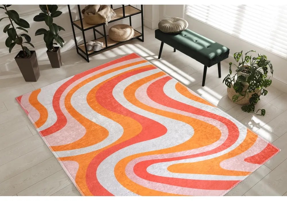 Pomarańczowy dywan odpowiedni do prania 160x230 cm Colors of Joy – Vitaus