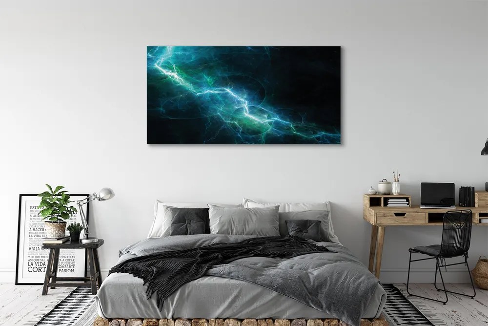 Duży obraz na płótnie Fraktalne Pioruny