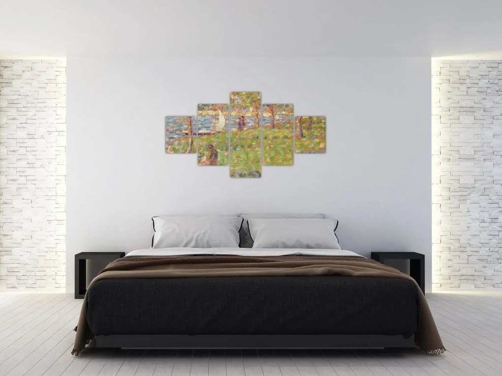 Obraz - Georges Seurat, Study for "La Grande Jatte", reprodukcje (125x70 cm)