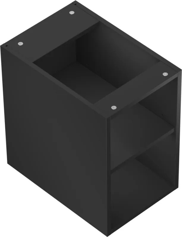 Mexen Box-A szafka otwarta z półką 30 cm, czarna mat - 91AX2-0300-470-0-71