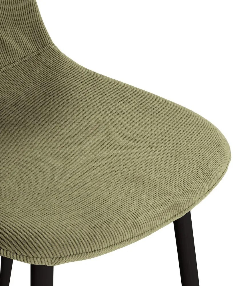 Zielone tapicerowane krzesła zestaw 4 szt. Minka – Marckeric