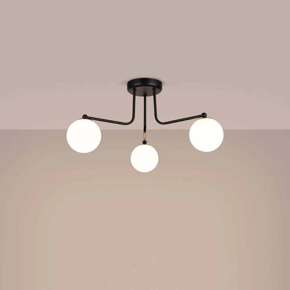 Żyrandol ASTRAL 3 czarny SOLLUX LIGHTING