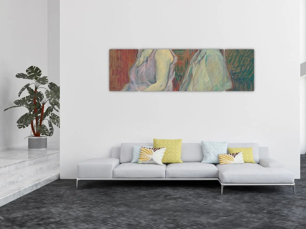 Obraz - Henri de Toulouse-Lautrec, Rue des Moulins, reprodukcje (170x50 cm)