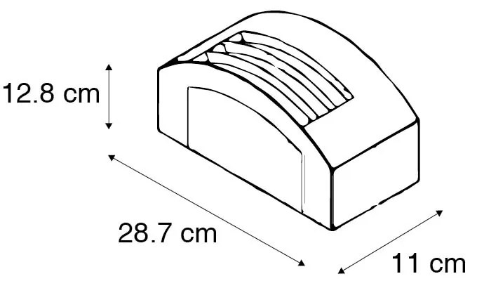 Zewnetrzna Inteligentna lampa ścienna antracytowa IP44 w tym Wi-Fi P45 - Hurricane 1 Nowoczesny Oswietlenie zewnetrzne
