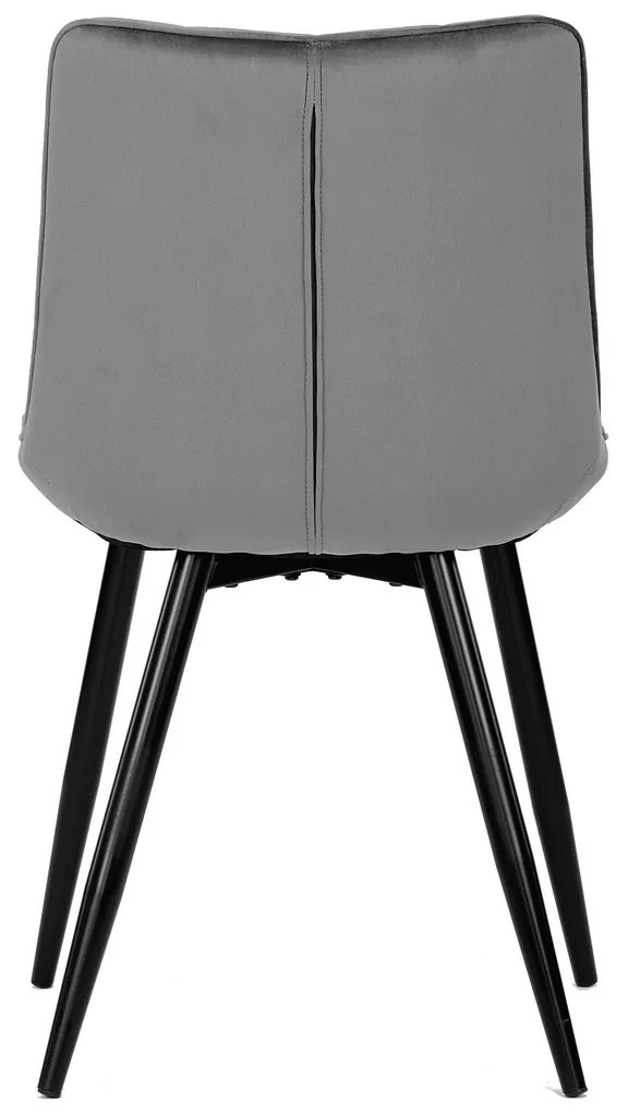Zestaw krzeseł do jadalni CT-384 GREY4, 4 szt.