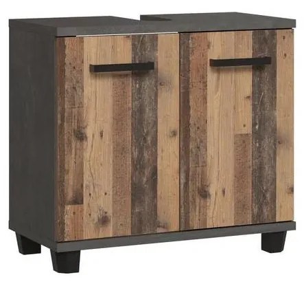 Szafka łazienkowa VENOM antracyt/brąz