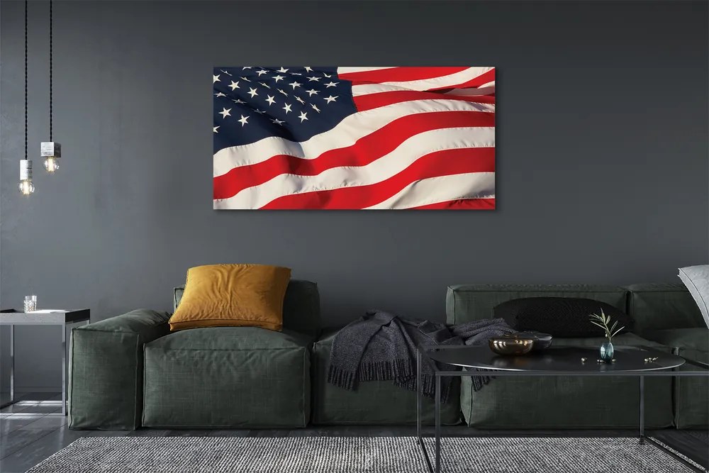 Obraz canvas na ścianę Gwiazdy i Pasy: Flaga USA