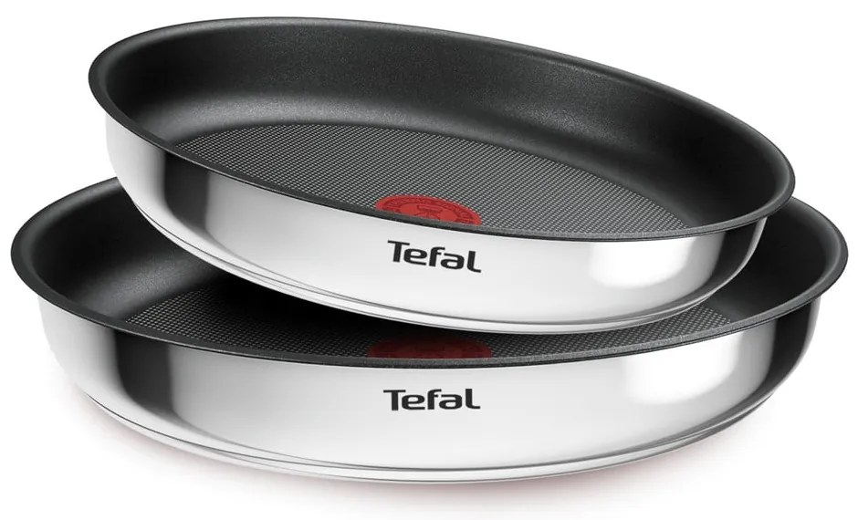 Patelnie zestaw 2 szt. z powłoką nieprzywierającą/z odpinaną rączką ze stali nierdzewnej ø 26 cm INGENIO Cook Eat L8813S75 – Tefal
