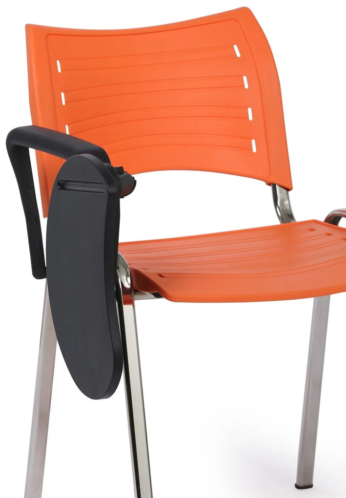 Plastikowy stolik zaokrąglony z podłokietnikiem do krzeseł konferencyjnych SMART, ISO, VIVA, SMILE