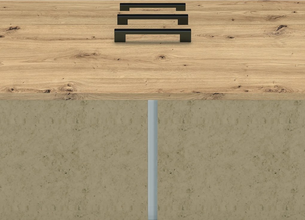 Komoda z 3 szufladami Nevio 09, dąb artisan