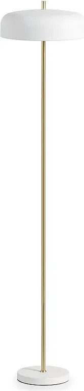 Lampa sto?owa TAICHI w nowoczesnym stylu - H45 cm - 2x E27 40W - kabel 2 metry - w??czanie i wy??czanie - stal - bia?y i z?oty - IP20