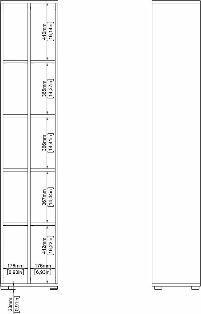 Zestaw mebli do biura loft Sign jackson hickory/szary mat