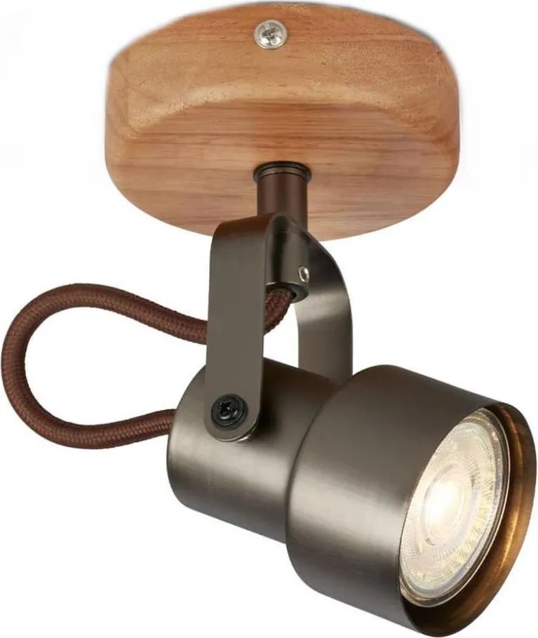 Brilo - Oprawa punktowa LED TAHUN 1xGU10/5W/230V 3000K brązowa