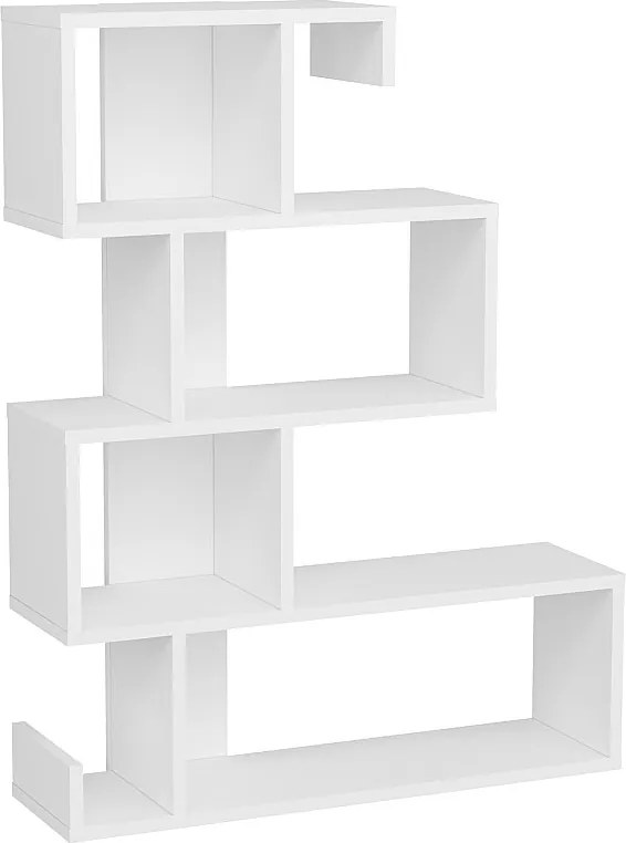 Regał ARES - biały/biały, 80x103,8x23,8