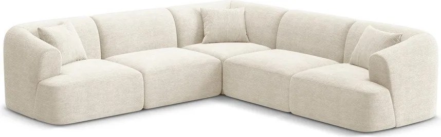 Beżowy sztruksowy narożnik Campi – Cosmopolitan Design