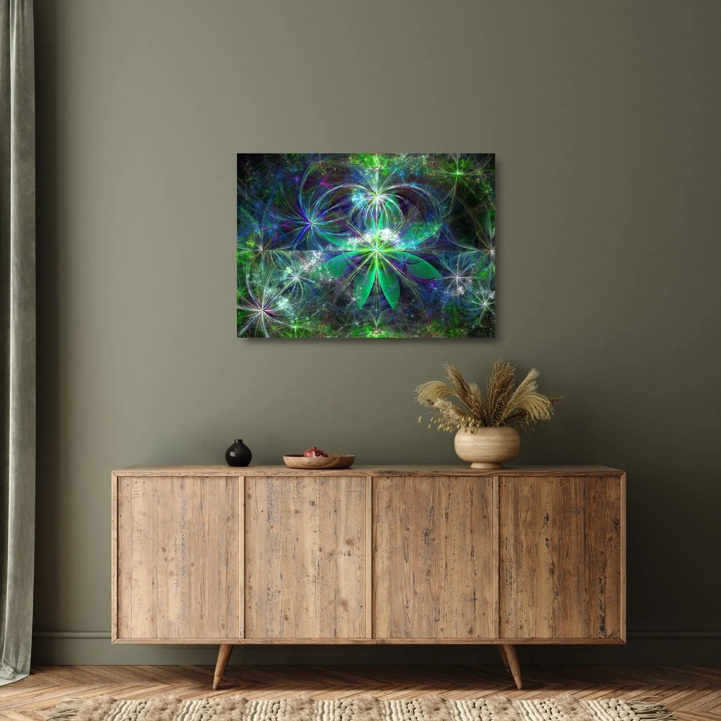 Obraz na szkle - Abstrakcyjne kształty geometryczne (70x50 cm)