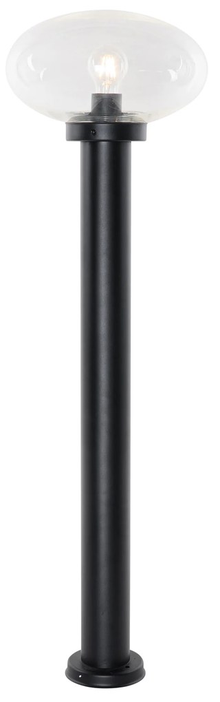 Nowoczesny słup ogrodowy czarny 100 cm - Elly