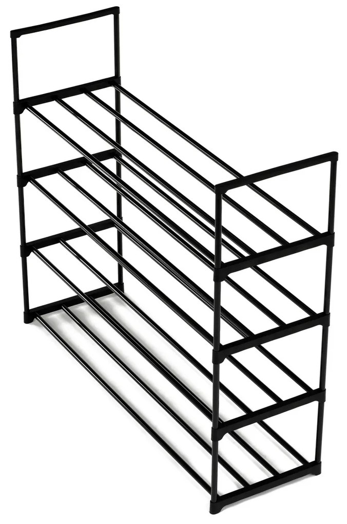 Szafka na buty GD-406 BK, metal, czarna