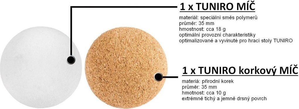 Stół piłkarski TUNIRO PRO 110 kg białe