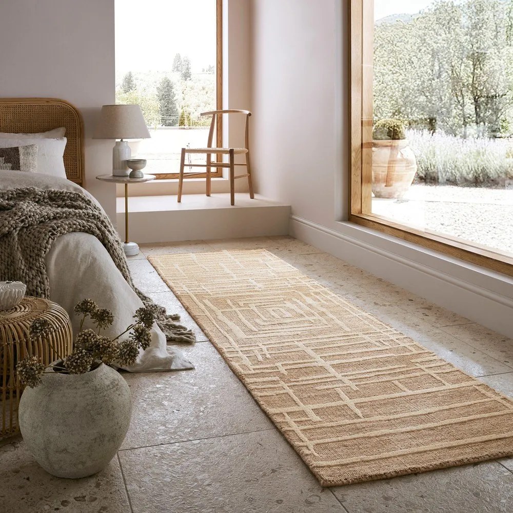 Beżowy chodnik 80x300 cm Elliot – Flair Rugs