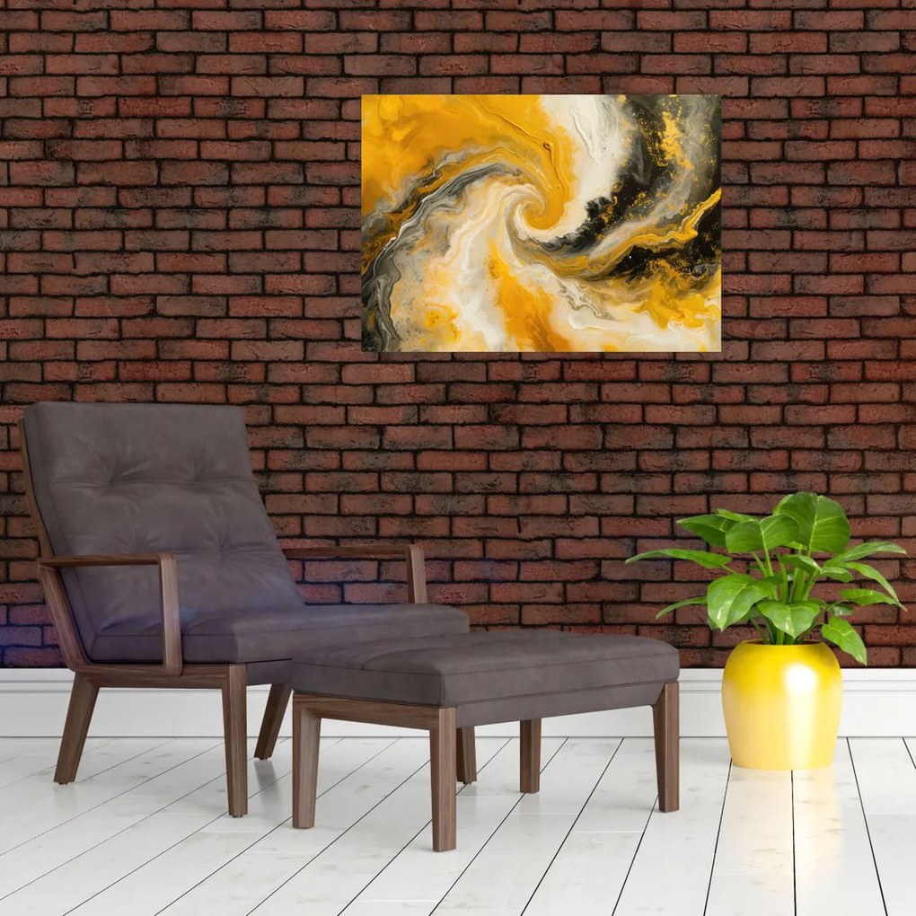 Obraz na szkle - Abstrakcja spiralna (70x50 cm)