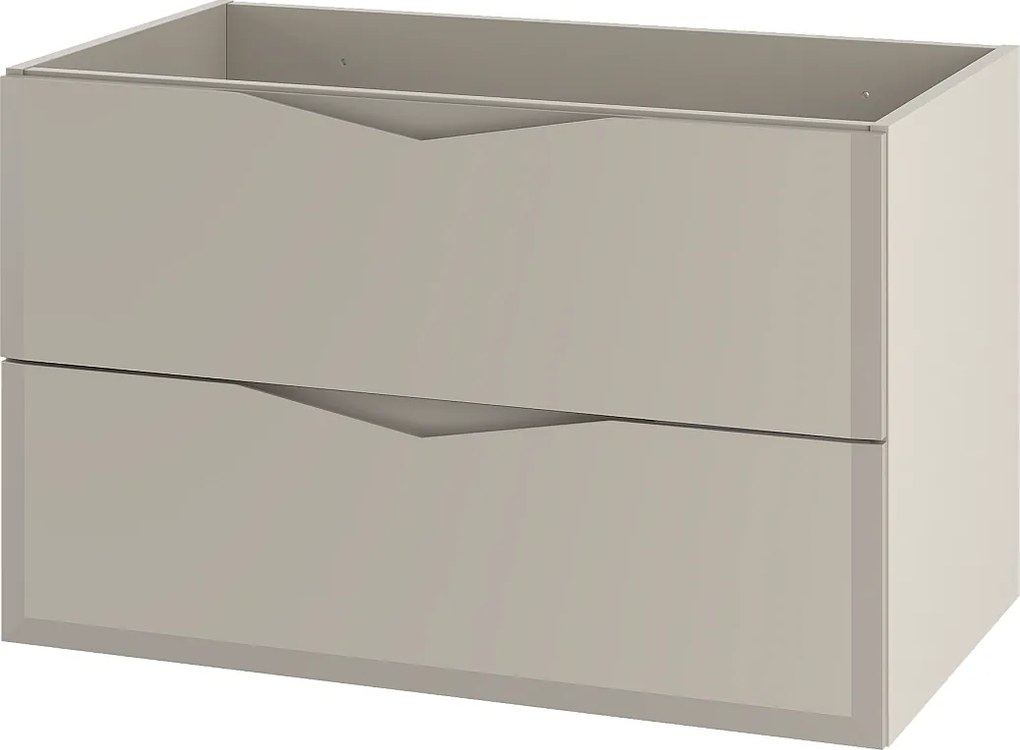 Kaszmirowa Szafka Łazienkowa pod Umywalkę 80cm 2 Szuflady Delica