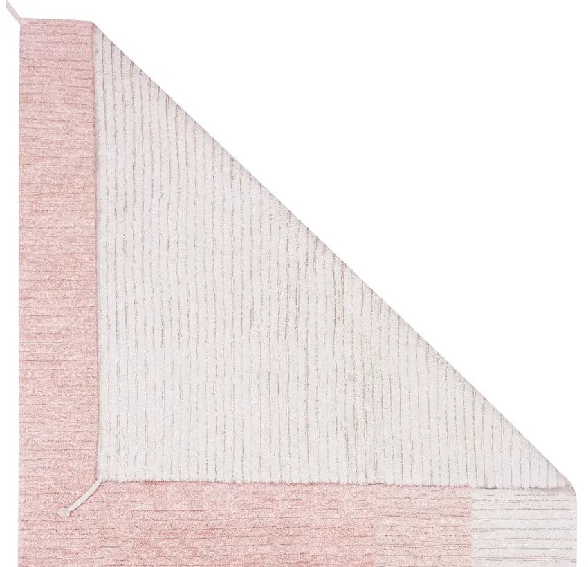 Jasnoróżowy bawełniany dywan 120x160 cm Gelato Pink – Lorena Canals