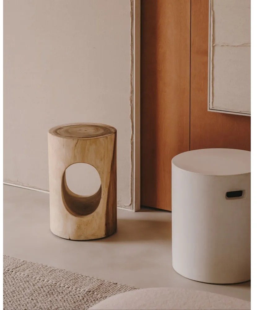 Okrągły betonowy podnóżek ogrodowy ø 37 cm Aiguablava – Kave Home