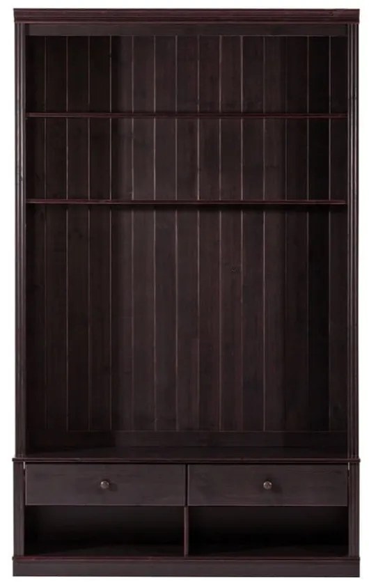 Brązowy zestaw pod TV z litego drewna sosnowego 140x223 cm Anita – Støraa