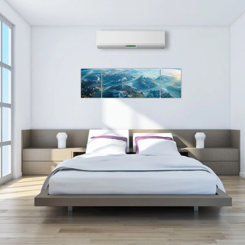 Obraz - Widok z kosmosu (170x50 cm)