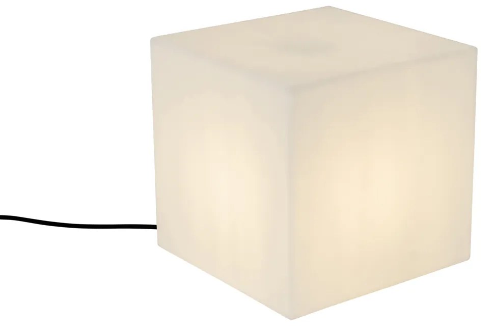Inteligentna lampa zewnętrzna biała 30 cm kwadratowa z LED A60 IP44 - Nura