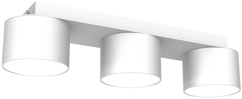 Lampa sufitowa, potrójna, biała DIXIE White 3xGX53 na listwie