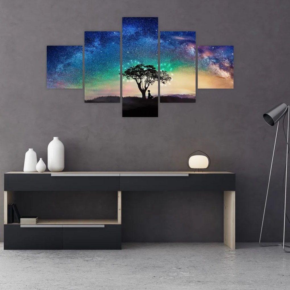 Obraz - Odpoczynek pod gwiazdami (125x70 cm)