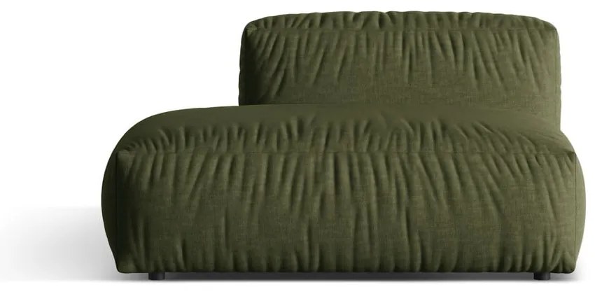 Zielony moduł sofy (lewostronny) Martina – Micadoni Home