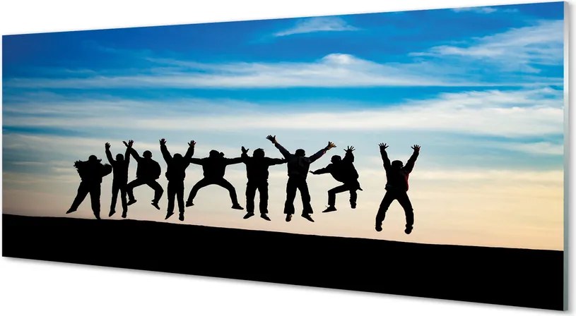 Panel nad Blat Kuchenny Ludzie na tle Nieba i Chmur