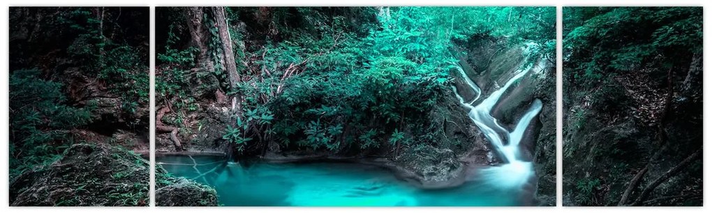 Obraz - Turkusowe jezioro (170x50 cm)