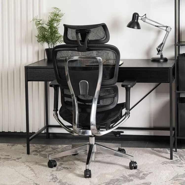 Ergonomiczny regulowany fotel biurowy z zagłówkiem C9-R59