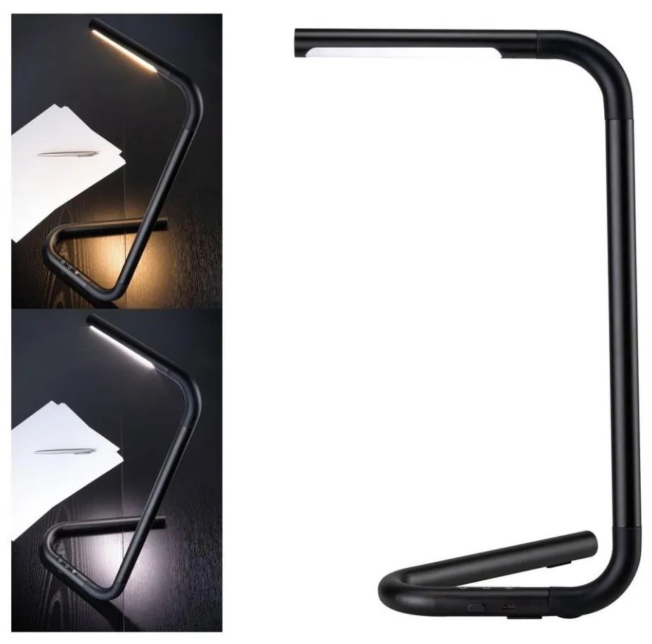 Paulmann 95424- LED 4,5W dotykowa lampa stołowa FLEXLINK 5V/USB czarna