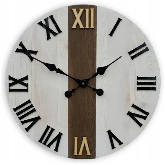 Zegar na ścianę nowoczesny efektowny okrągły cichy do kuchni salonu pokoju