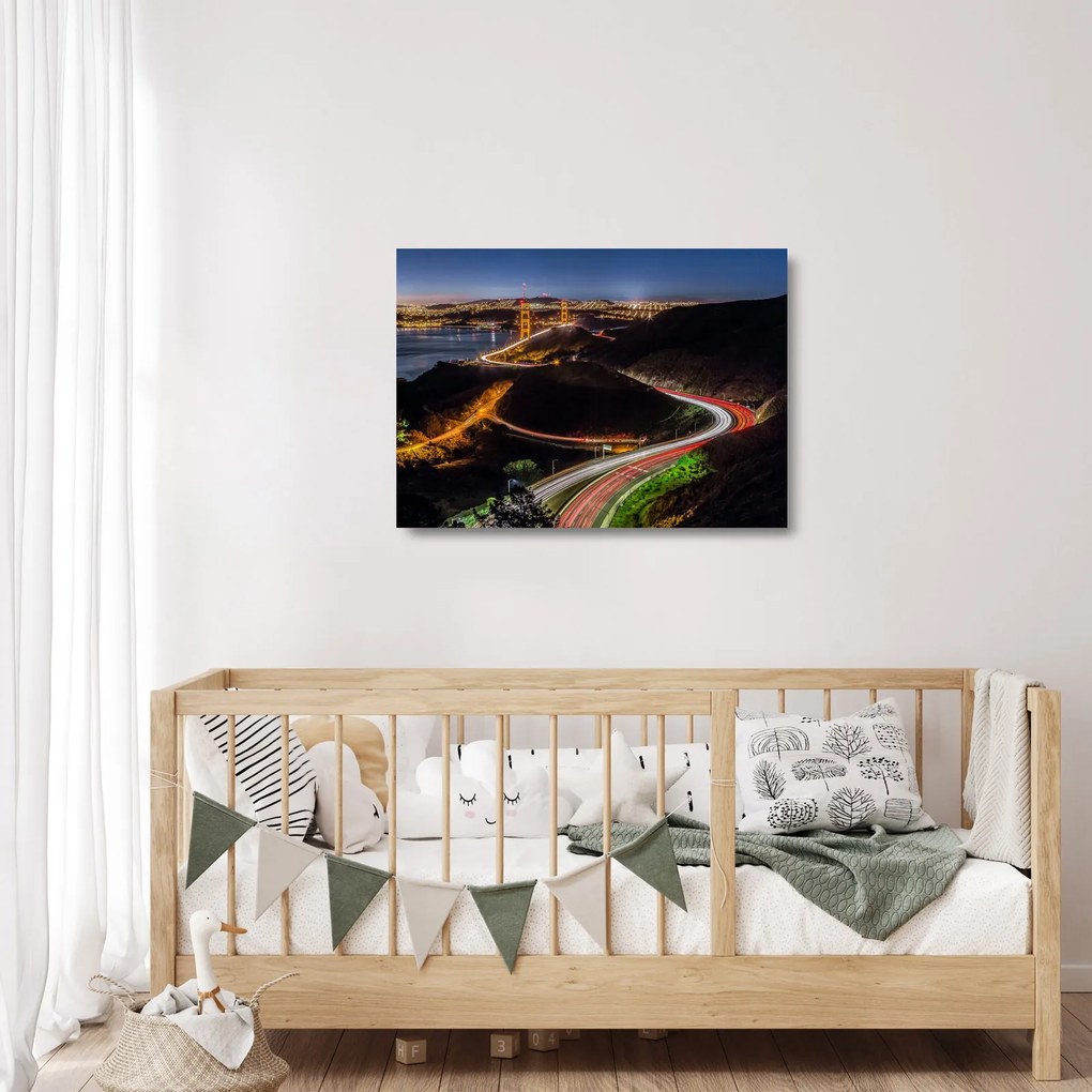 Obraz na szkle - Golden Gate Bridge (70x50 cm)