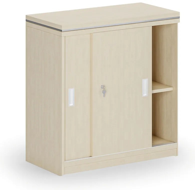 Szafka przesuwna ARRISTO LUX, 800 x 400 x 836 mm, brzoza