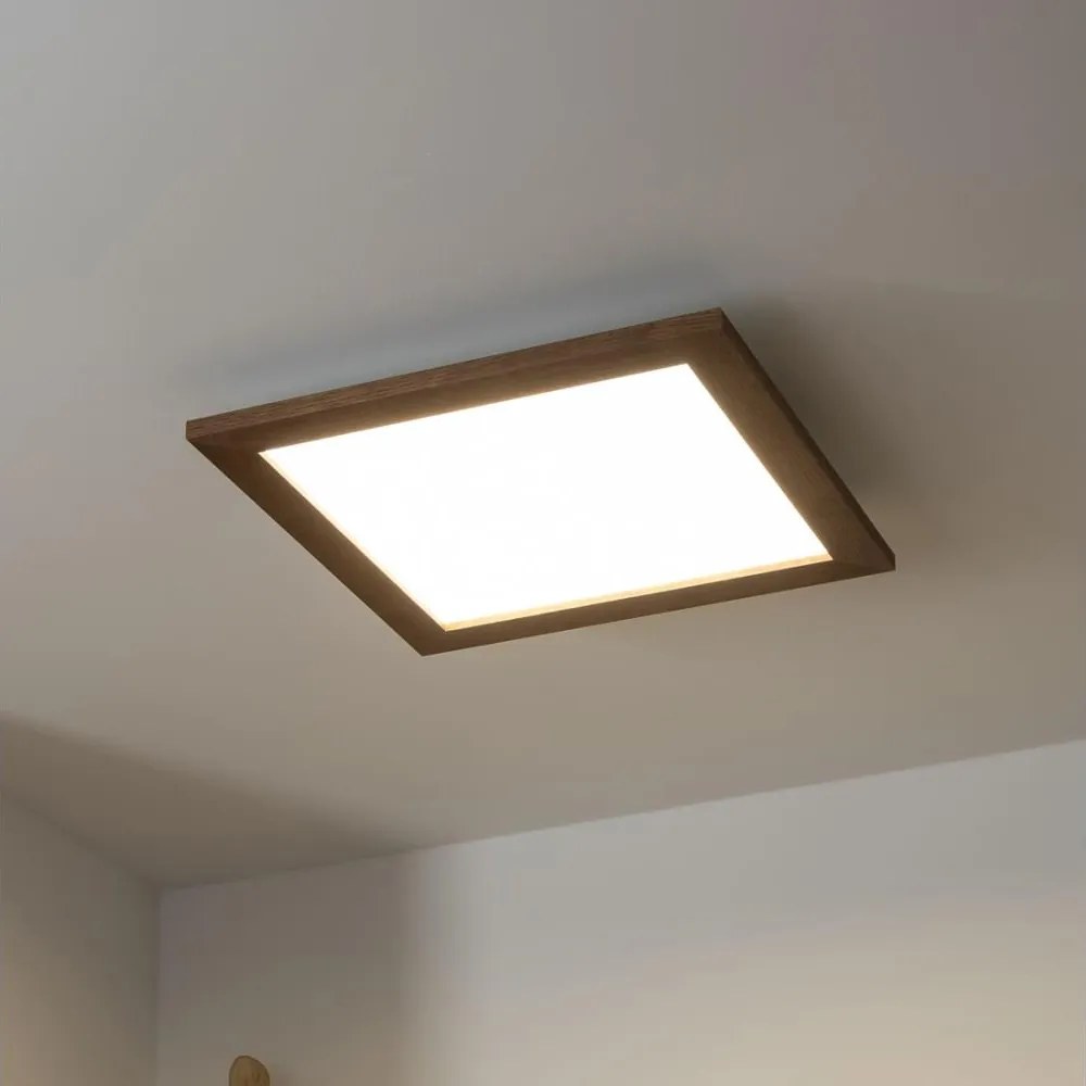 Brilagi - Ściemnialna oprawa LED SLIMFRAME WOOD LED/36W/230V 49,5x49,5 cm + z pilotem
